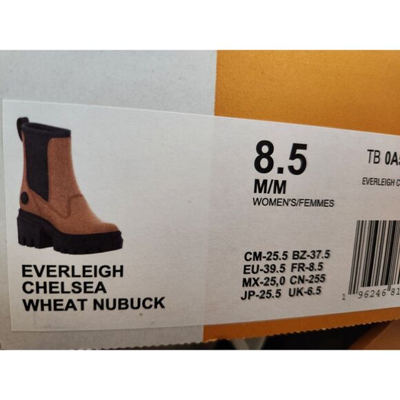 Timberland Everleigh Chelsea Boots | Women's size 8.5 | Wheat Nubuck - Picture 9 of 16